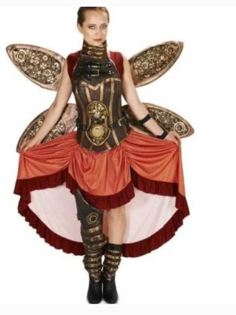 Steampunk Halloween Costume 19th Century Victorian Deluxe Medium 8 Pc Womens